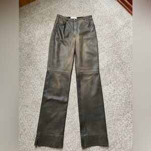 Vintage leather Escada pants • Size 36